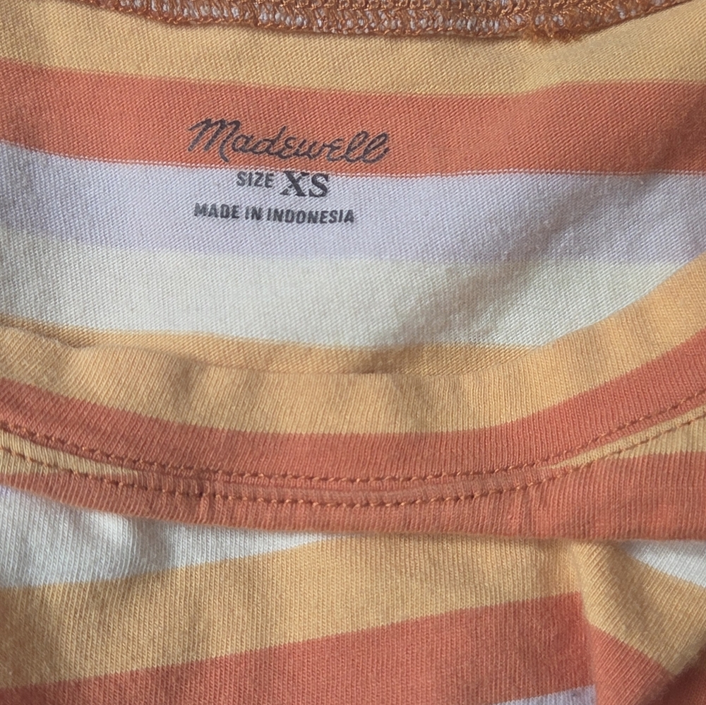 Madewell Embroidered Flower Retro Striped Tee - Picture 5 of 6